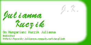 julianna kuczik business card